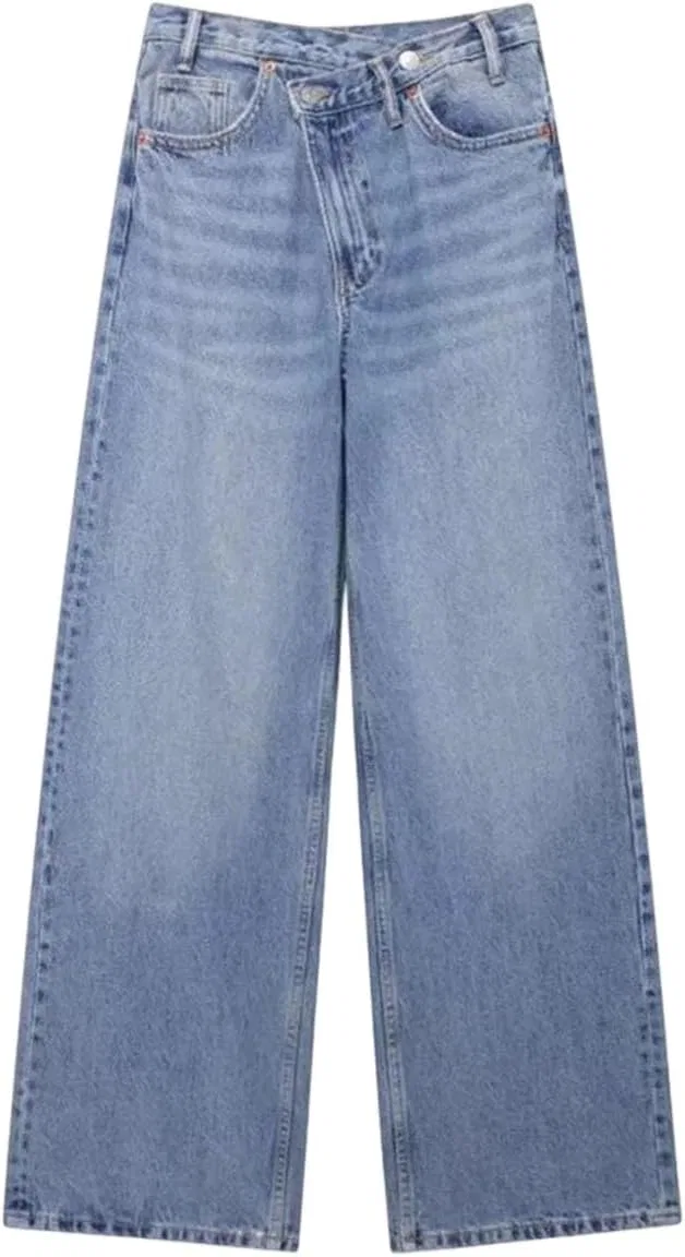 Джинсы свободные прямые Light Blue