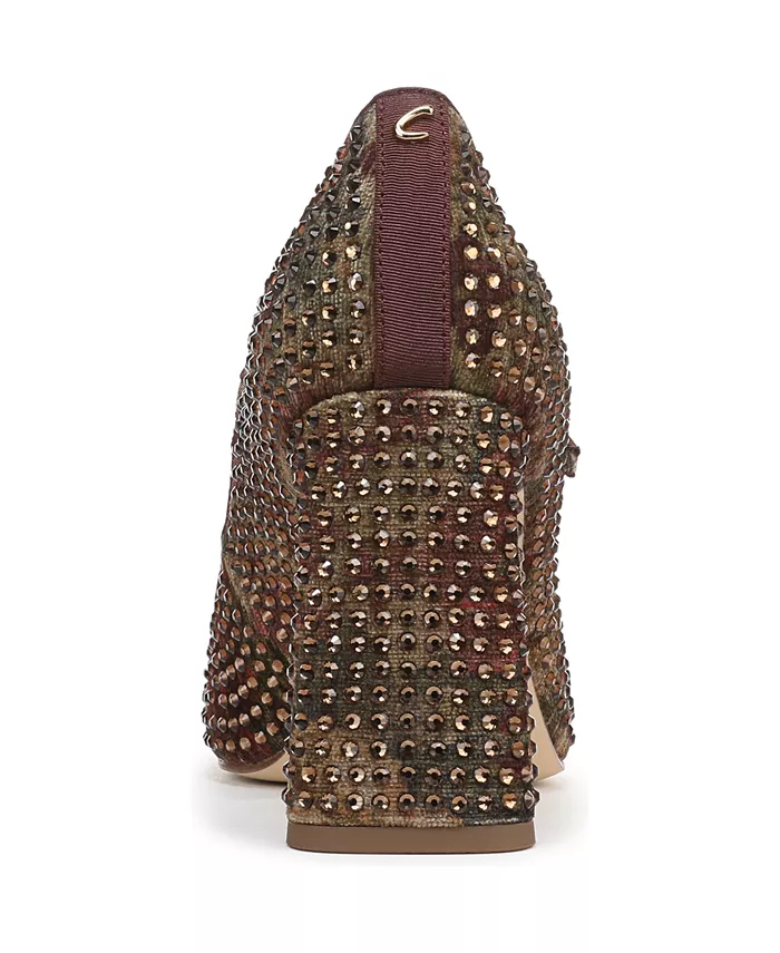 Женские туфли Mary-Jane Elora Glitz на лезвийном каблуке Circus Ny By Sam Edelman, коричневый — фото 3