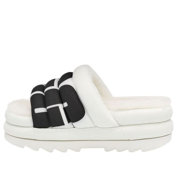 Тапочки maxi slide logo 'white' Ugg, белый