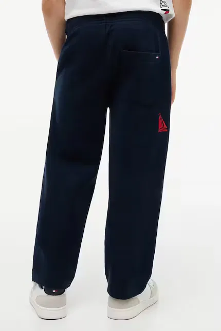 Спортивные штаны из хлопка Tommy Hilfiger, синий — фото 3