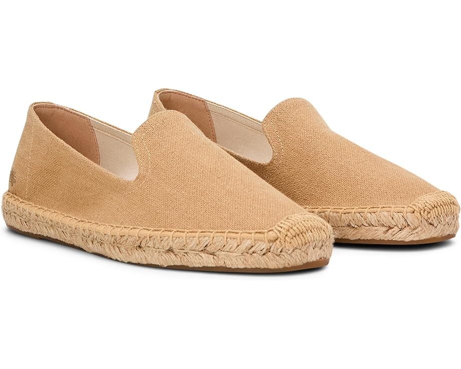 

Туфли на плоской подошве Soludos Smoking Slipper Espadrille, цвет Café Taupe