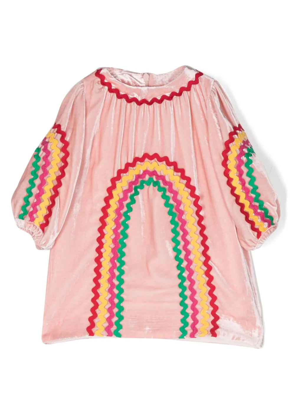 

Бархатное платье Rainbow Ribbon Stella McCartney Kids, розовый