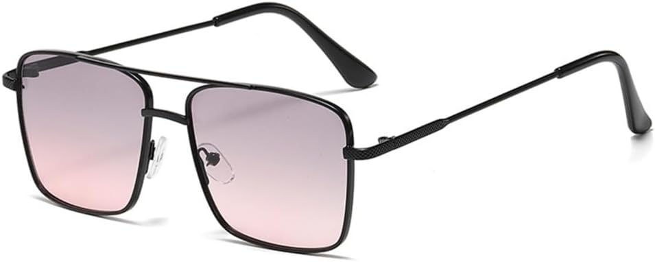 

Новые солнцезащитные очки в стиле ретро 2025 года с металлическим корпусом, женские, с прозрачными линзами с градиентом цвета «океан», защита от ультрафиолета UV400, мужские солнцезащитные очки DSXLY, Black Grey Pink