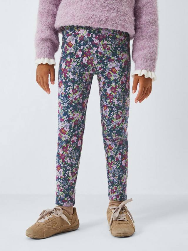 

Детские легинсы из джерси с цветочным принтом John Lewis, Multi