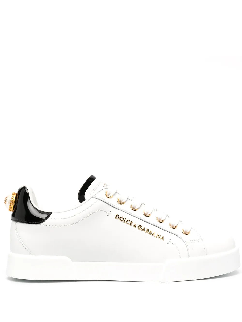 Кеды с логотипом DOLCE & GABBANA, белый