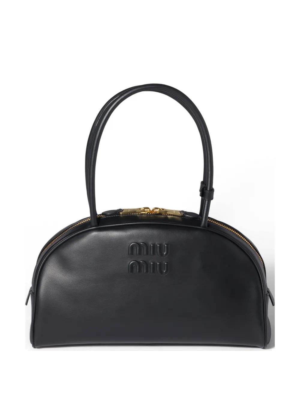 

Сумка Beau из кожи Miu Miu, черный