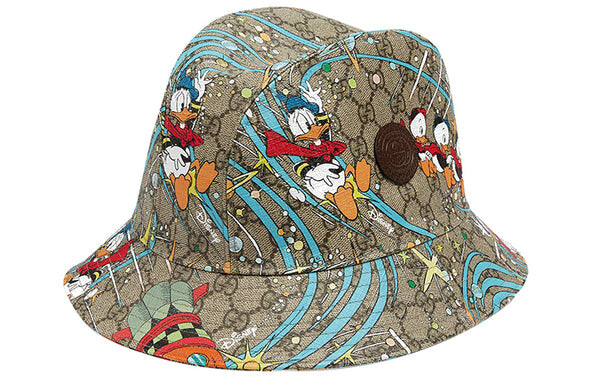 Бейсболка x disney donald duck bucket hat 'beige brown' Gucci, бежевый — фото 3