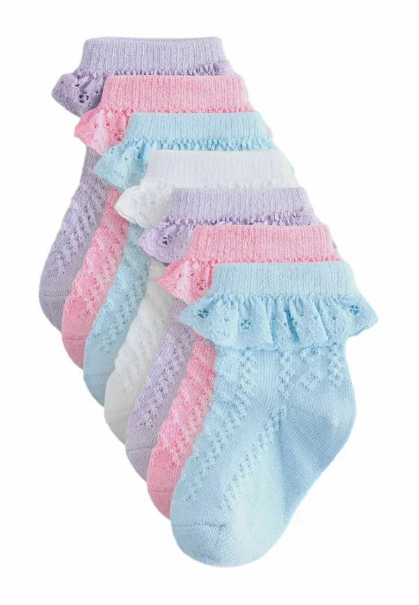 Набор носков 7 пар Next, pink and blue, розовый и голубой