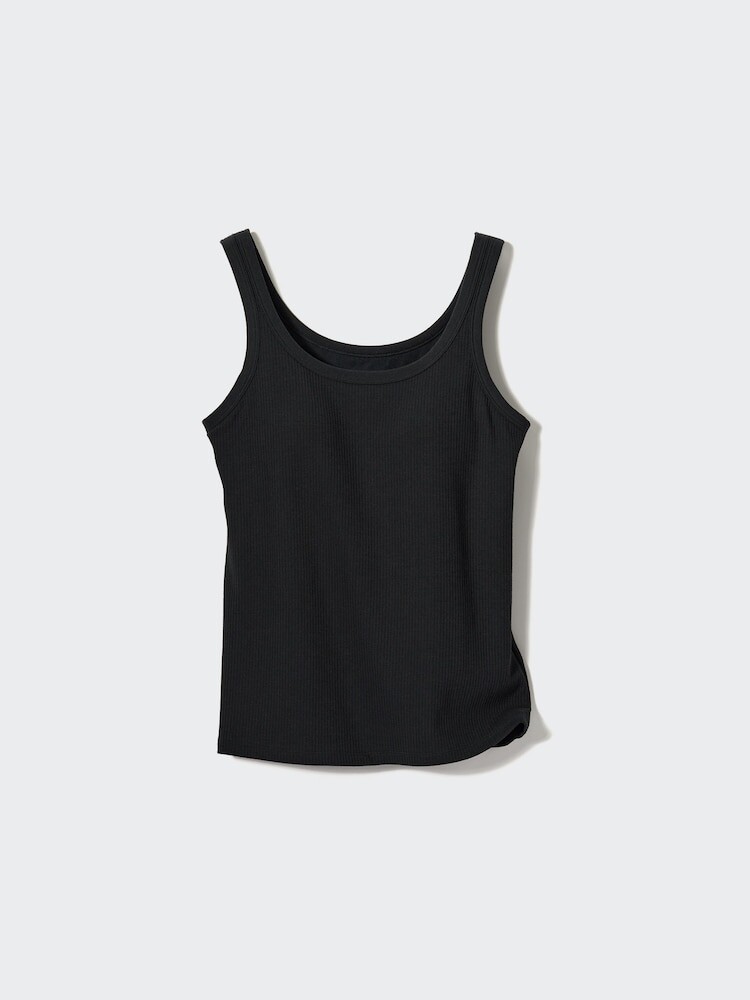 

Майка из хлопкового бюстгальтера airism Uniqlo, черный