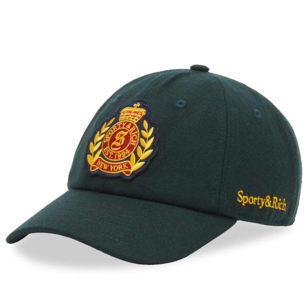 

Шерстяная шапка с гербом Нью-Йорка Sporty & Rich, золотой