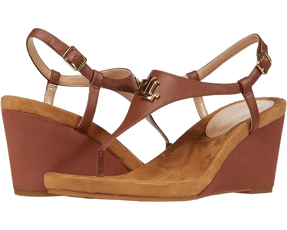 

Туфли LAUREN Ralph Lauren Jeannie Wedge Sandal, цвет Polo Tan
