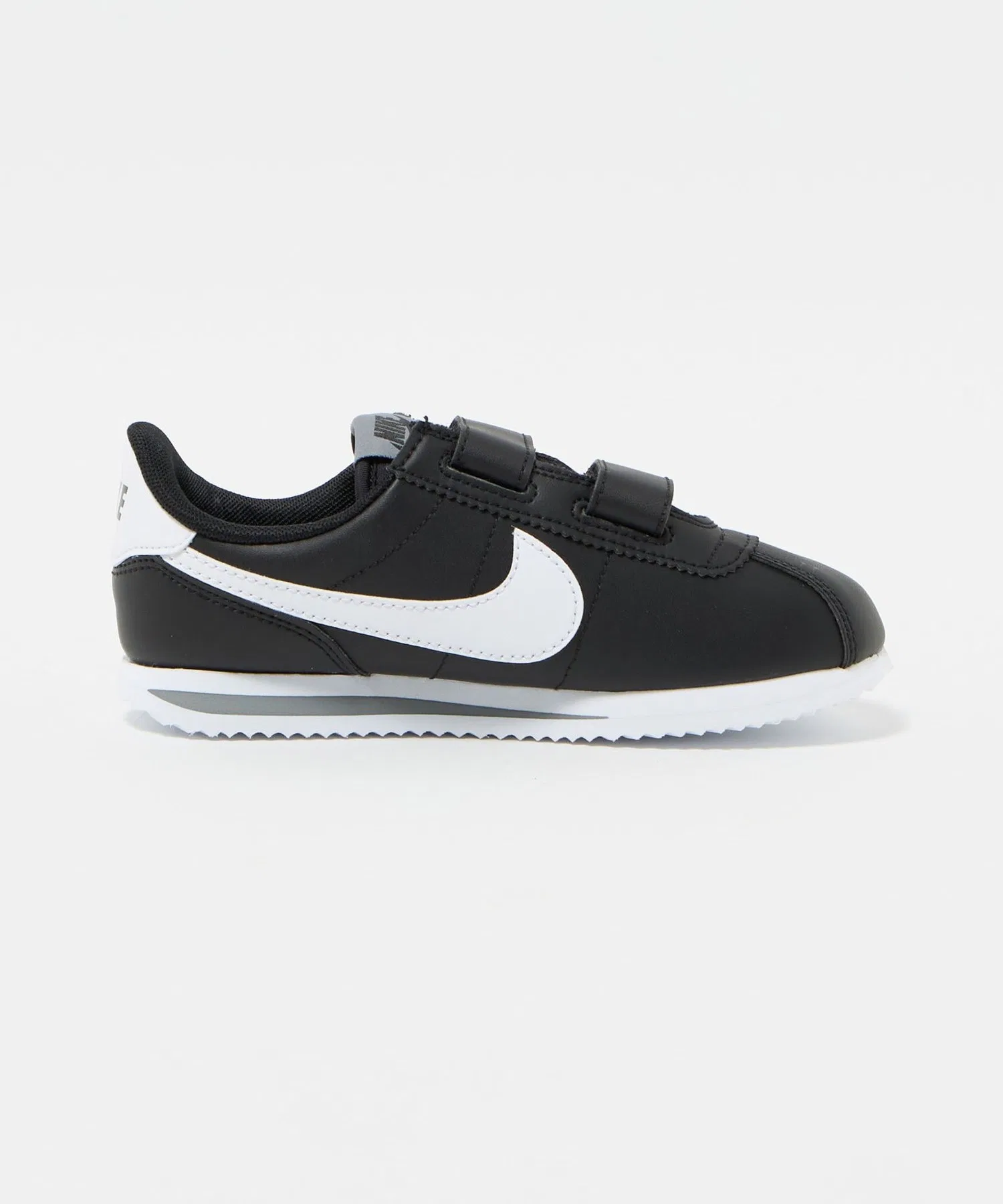 Детские кроссовки NIKE Cortez с липучками чёрные — фото 4