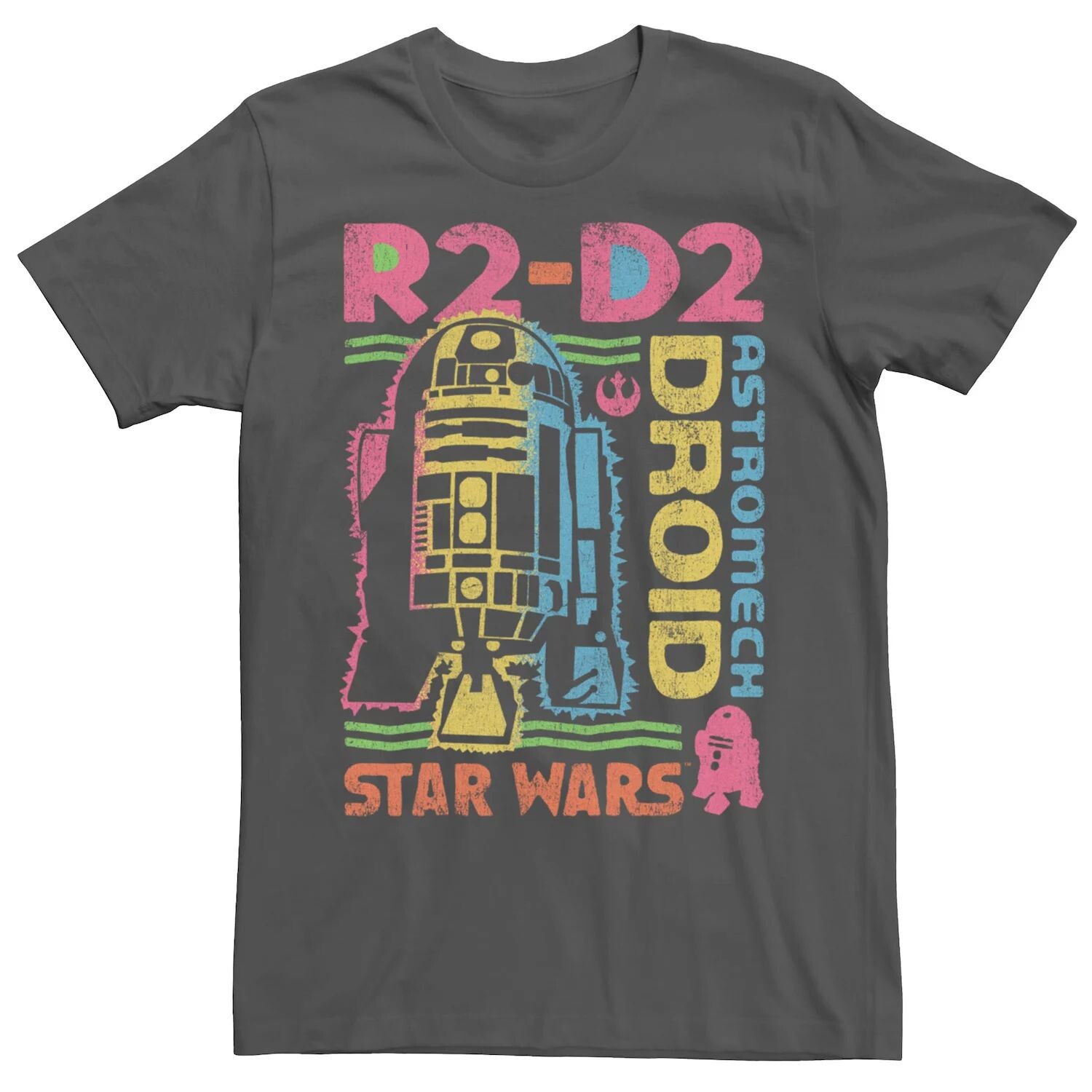 

Мужская винтажная футболка с рисунком «Звездные войны» Astromech Droid R2-D2 Licensed Character