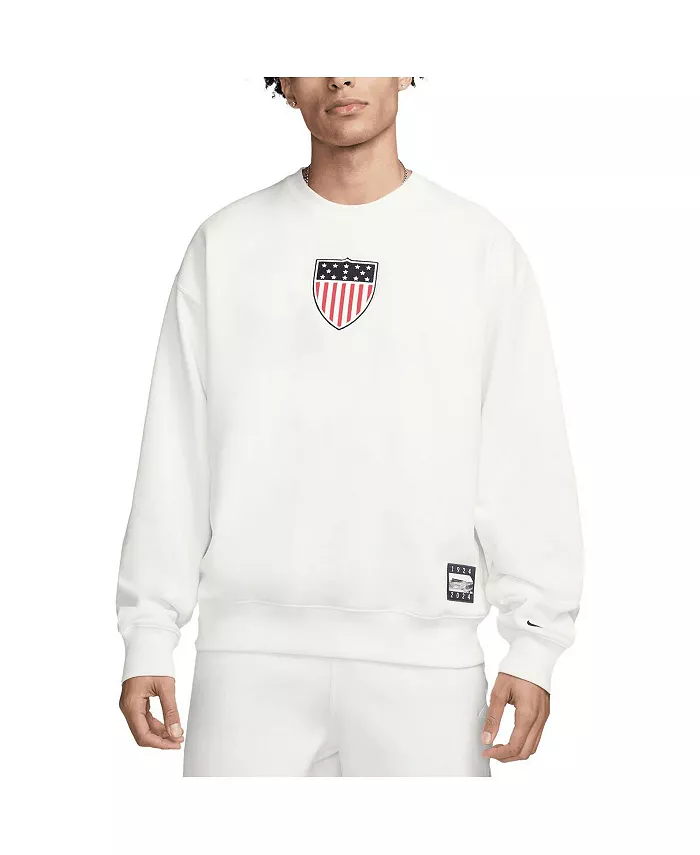 

Мужская белая толстовка Team USA Solo Swoosh 1924 Pack Nike