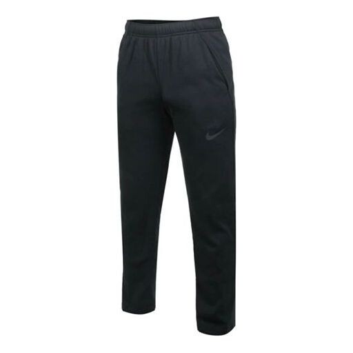 

Брюки dri-fit fleece training sports long pants black Nike, черный