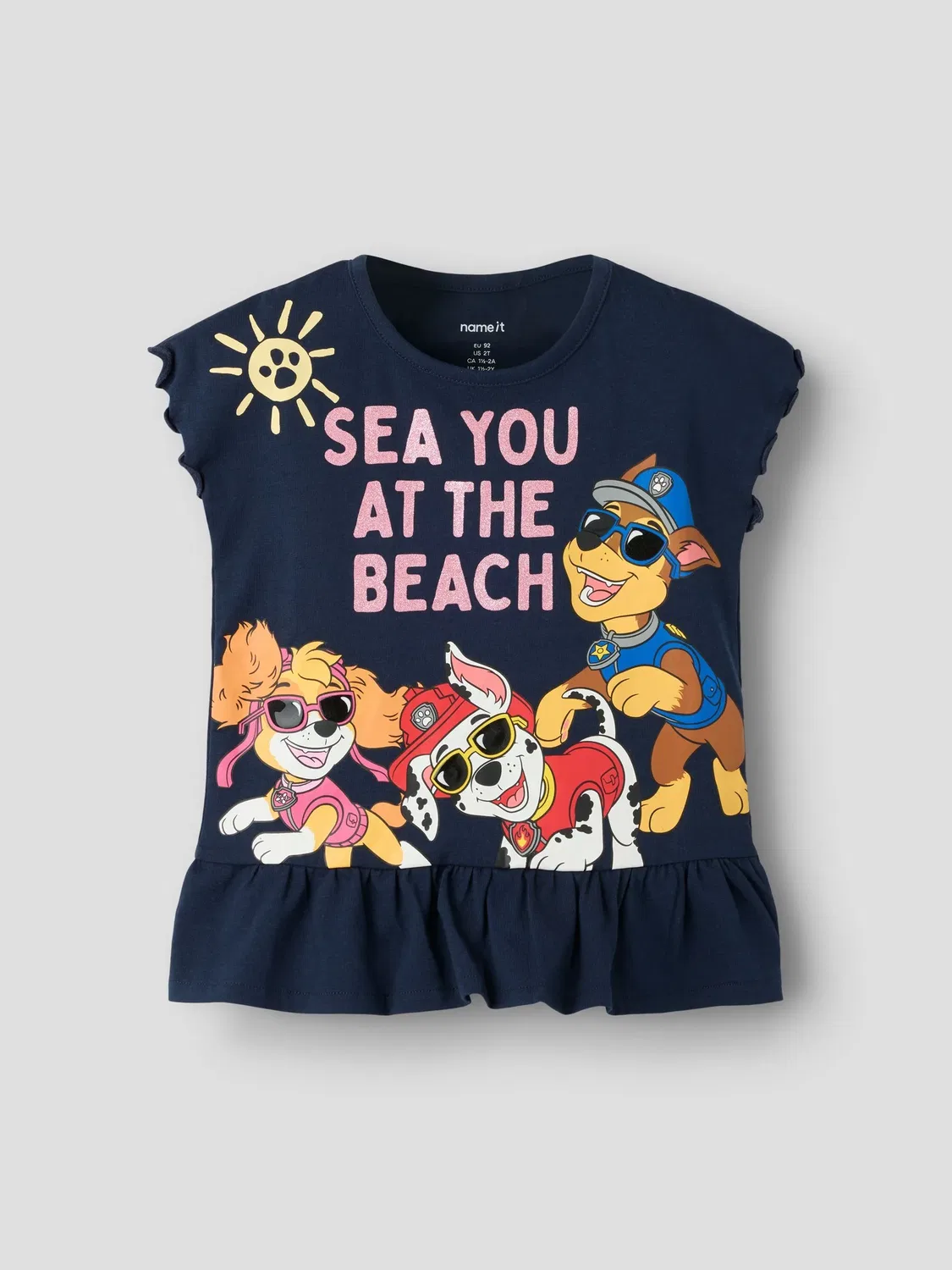 Топ из джерси с принтом Paw Patrol, Name it, navy blazer — фото 3