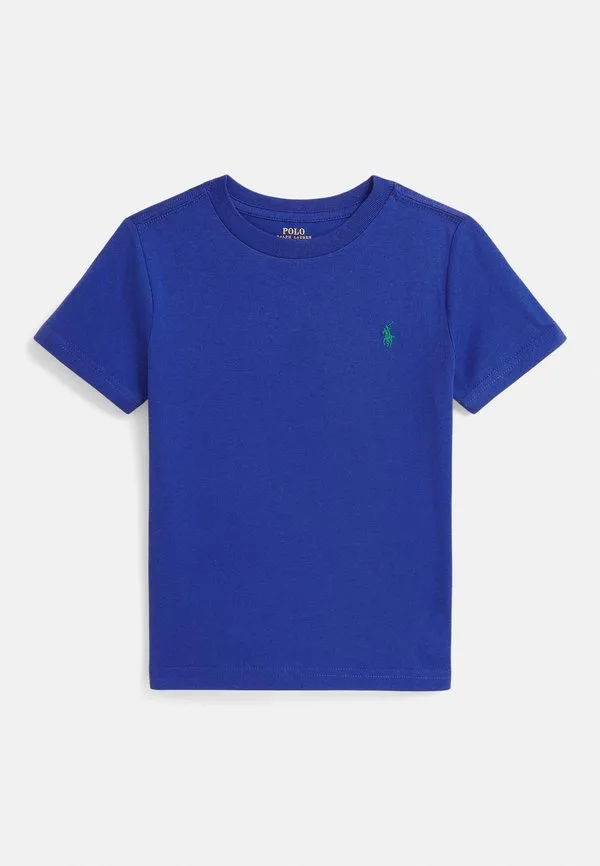 Футболка с круглым вырезом из хлопкового трикотажа 714y, базовая футболка Polo Ralph Lauren, New Sapphire