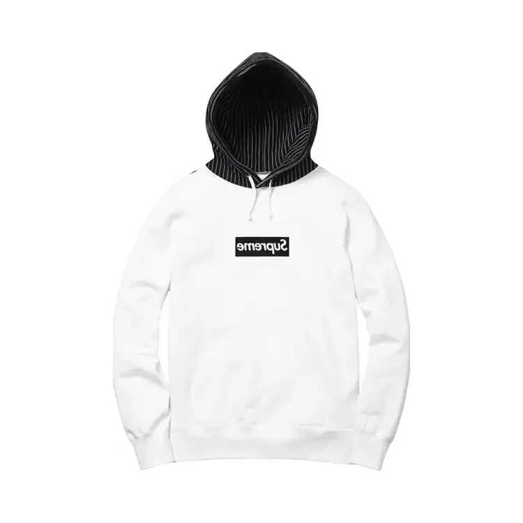 Худи Supreme × Comme des Garçons, белый