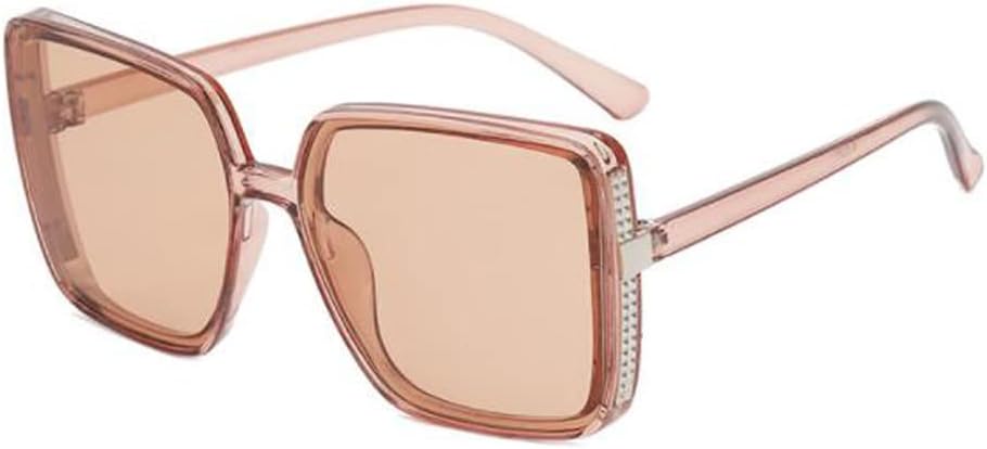 

Солнцезащитные очки квадратной формы с крупной оправой для женщин и мужчин, пляжные солнцезащитные очки с защитой от УФ-излучения (цвет слоновой кости, серый с блестками) Weloveushop, Ivory White Gray Flakes