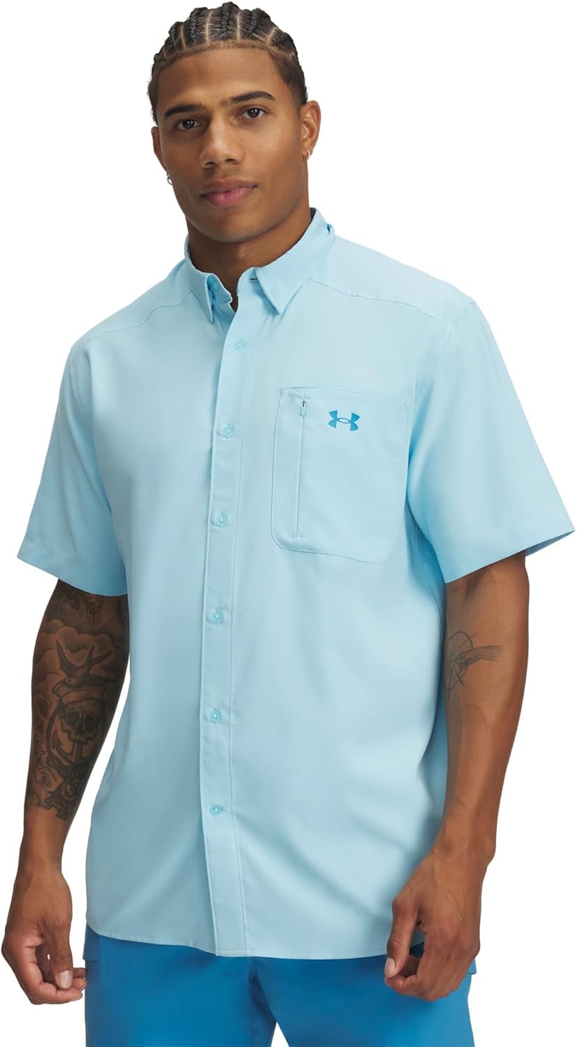 

Мужская футболка Drift Tide 2.0 от Under Armour с коротким рукавом, (494) Stream/Ether Blue, Синий, Мужская футболка Drift Tide 2.0 от Under Armour с коротким рукавом, (494) Stream/Ether Blue