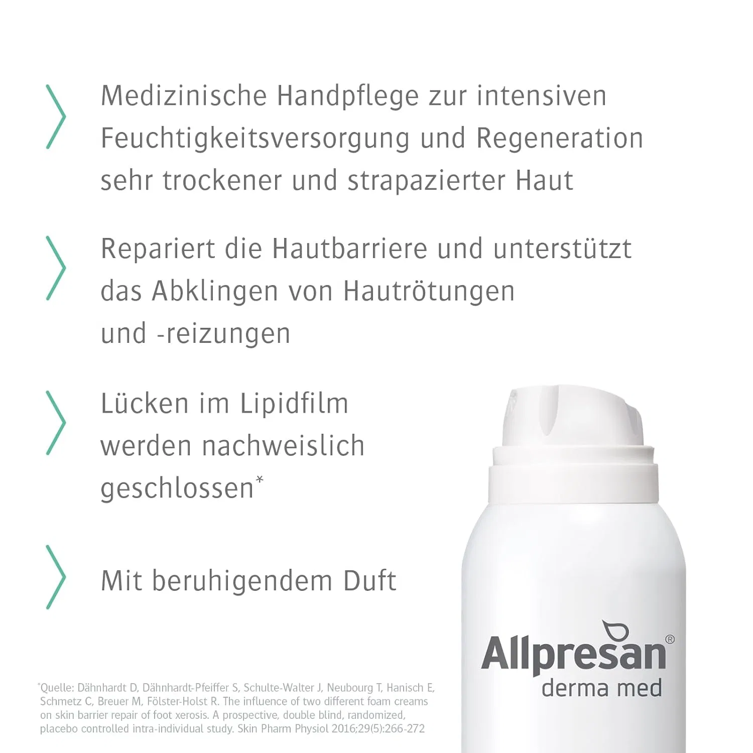 Интенсивный крем-пена для рук Allpresan Derma med Repair Foam Cream, 100 мл Allpresan — фото 4