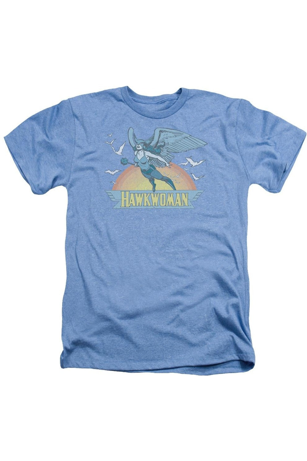 

DC Comics Hawkwoman Adult Heather Tee / Футболка Gildan, светло-голубой