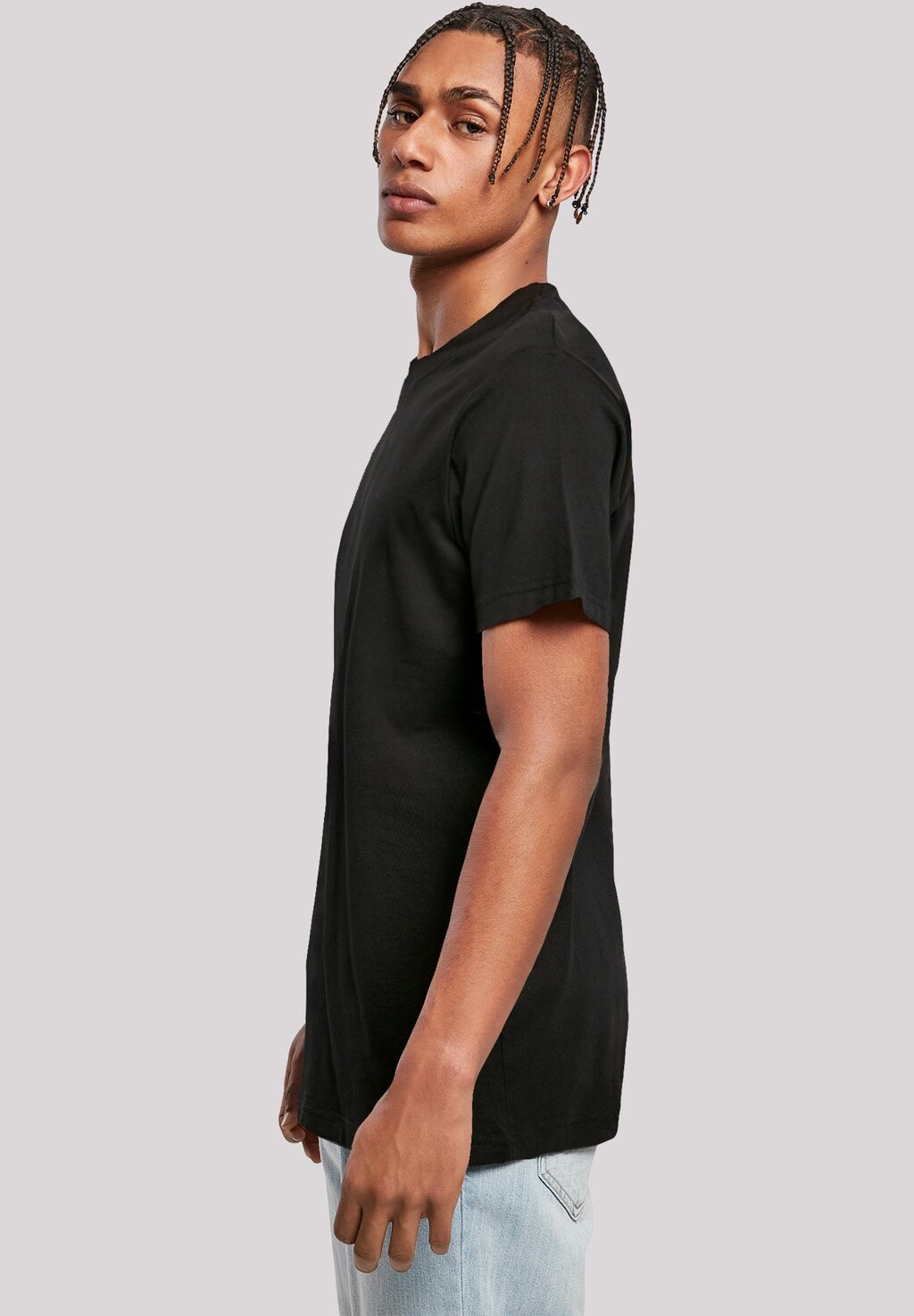 

Футболка с принтом DISNEY MICKEY MOUSE ON BACK WITH ROUND NECK F4NT4STIC, черный