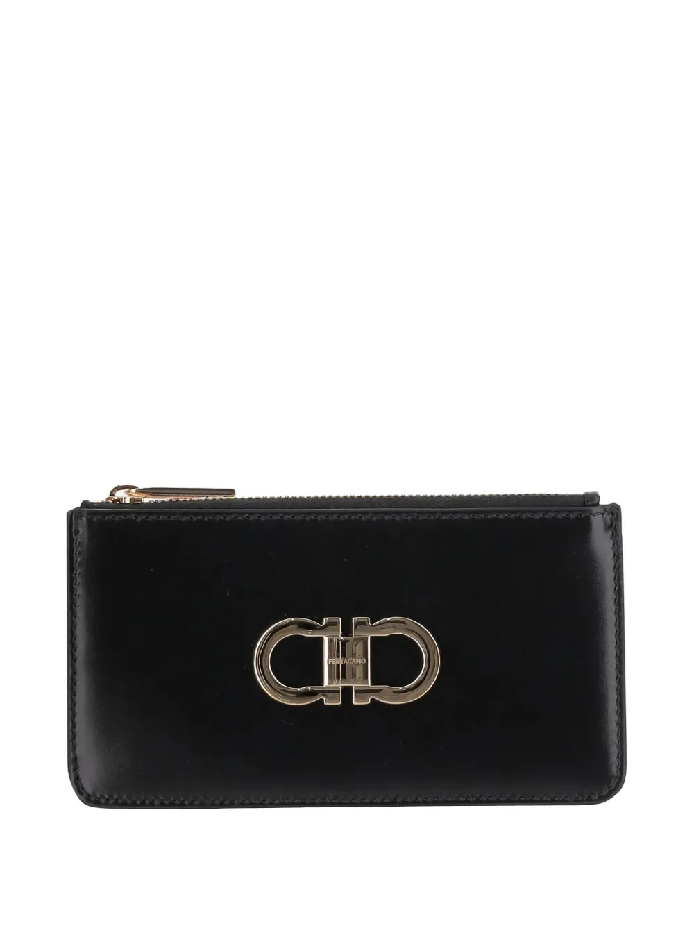 

Кошелек Gancini с круговой молнией Ferragamo, черный