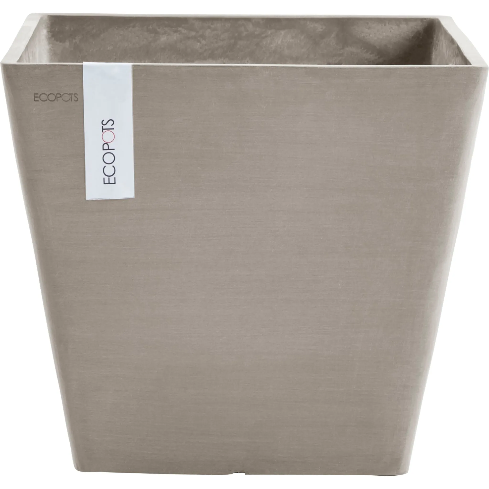 

Цветочный горшок ECOPOTS «ROTTERDAM Taupe», ШxГxВ: 50x50x44 см, серо-коричневый