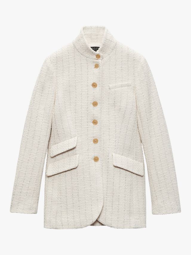 

Твидовое пальто slade rag & bone, белый
