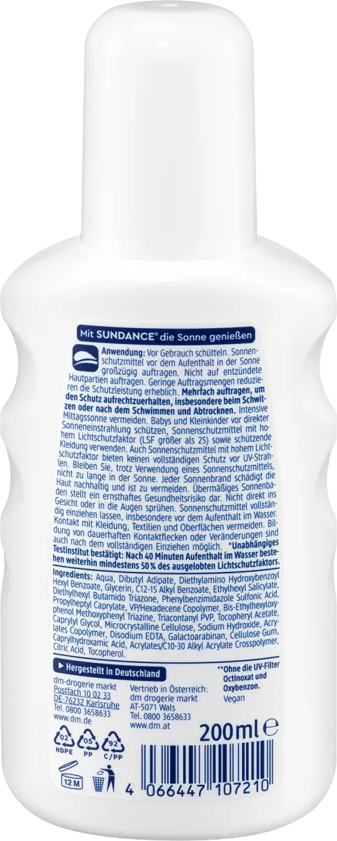 Спрей солнцезащитный MED ультра чувствительный SPF 50+ 200мл SUNDANCE — фото 2