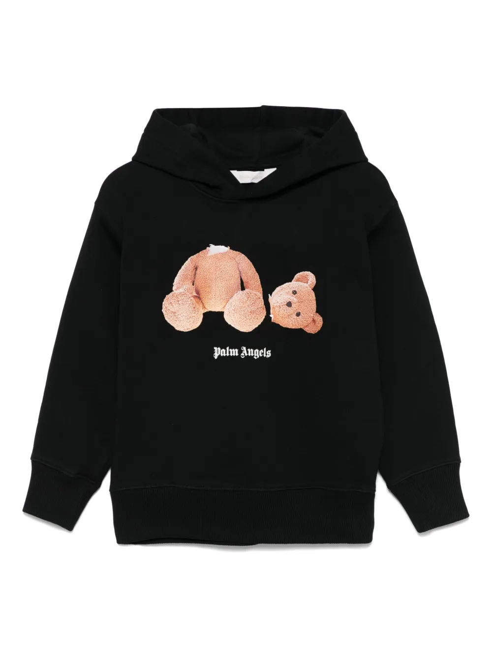 

Худи с принтом Palm Angels Kids, коричневый
