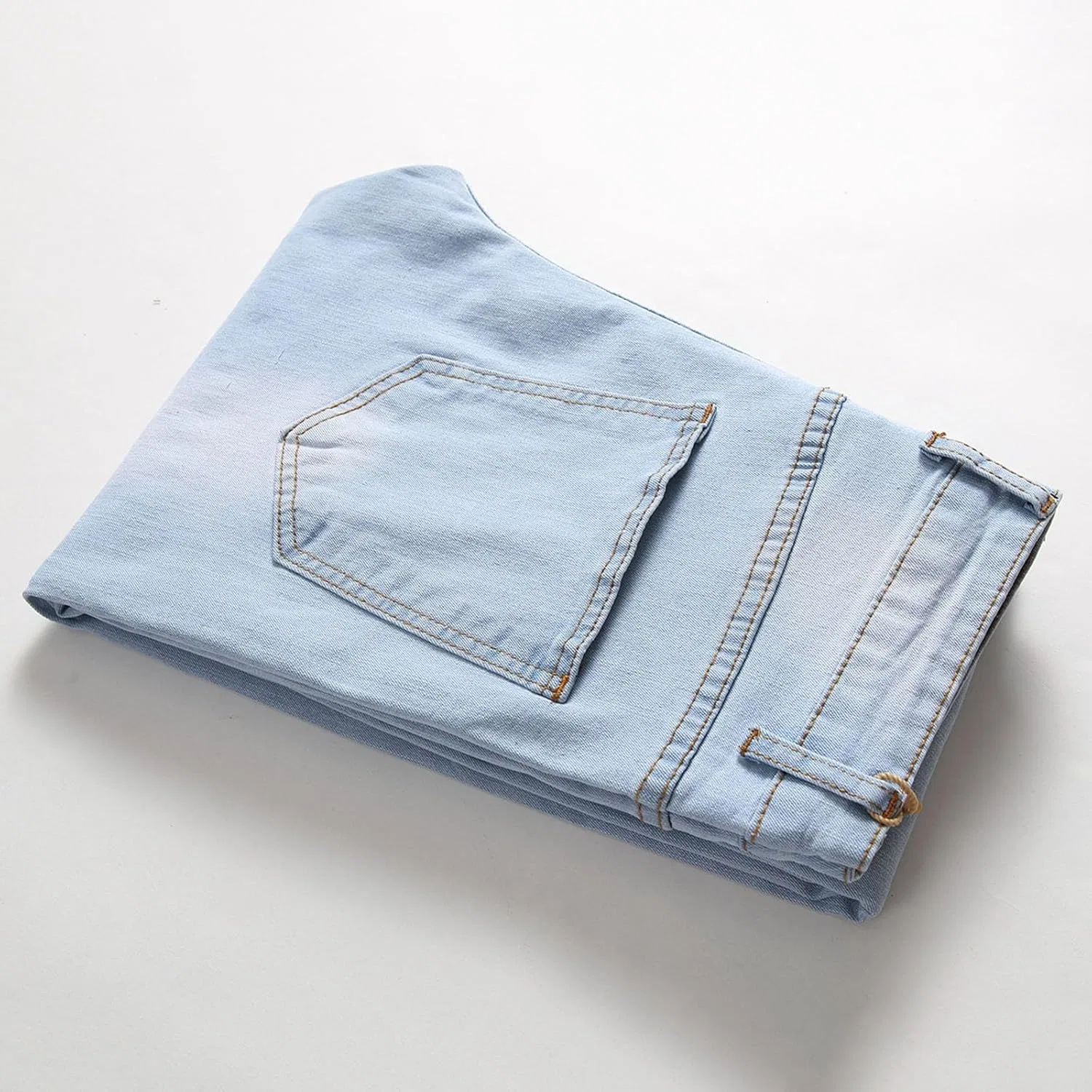 Джинсы мешковатые, Slim-fit, Sky Blue — фото 4
