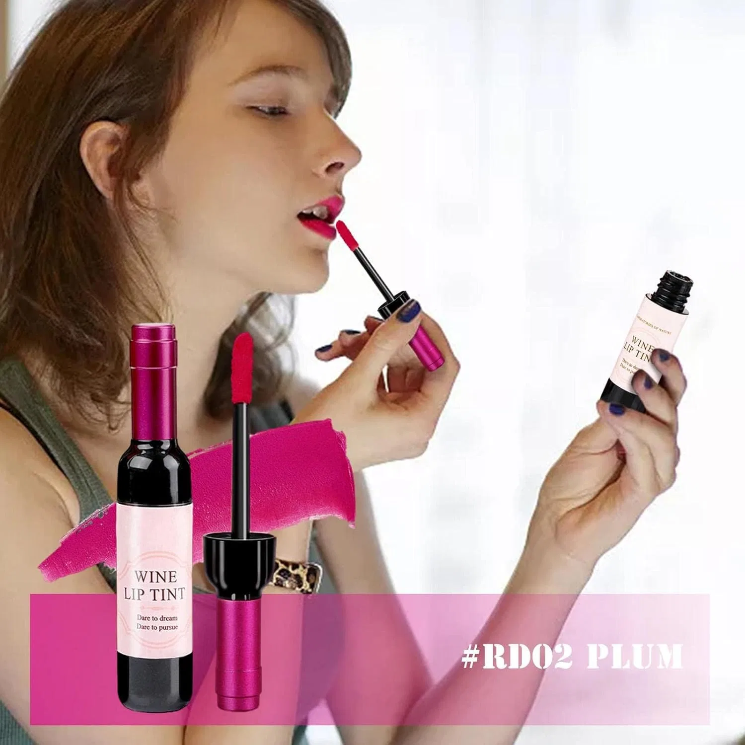 Матовая жидкая помада Wine Lip Tint Cozbumor, 6 цветов — фото 2