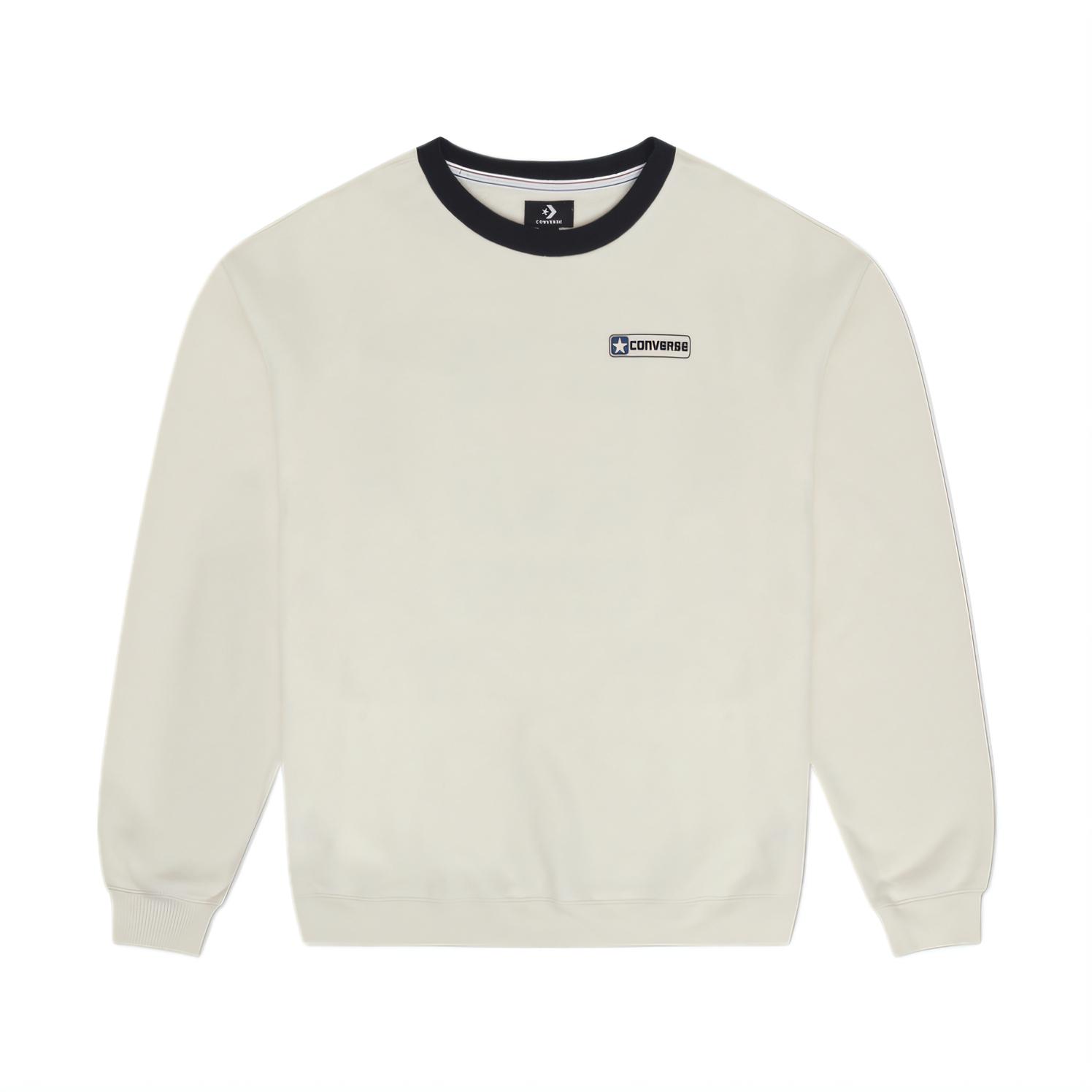 

Loose Fit Ringer Crew Neck Converse, белый