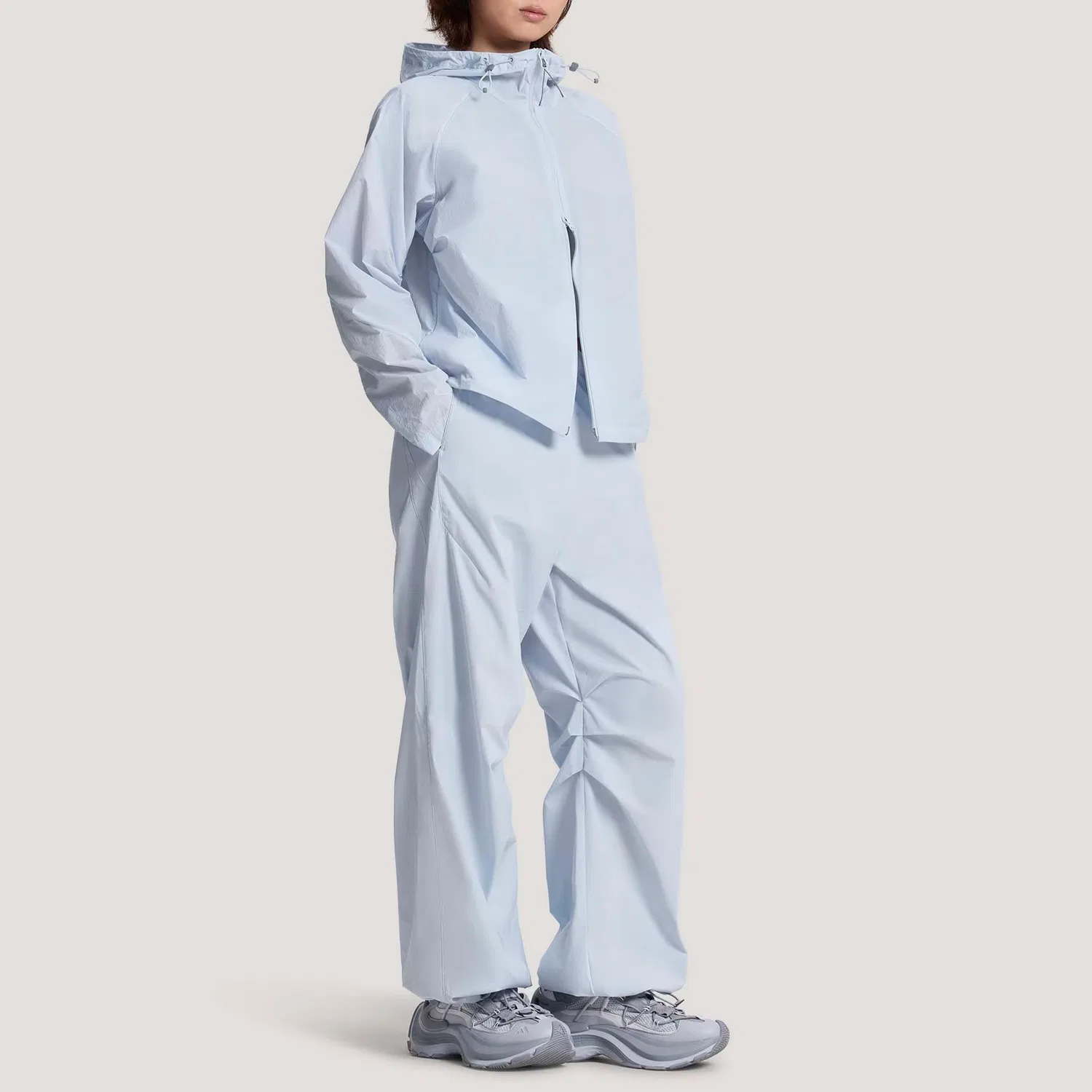 Спортивные штаны FOS Woven Tracksuit Bottoms, женские Adidas, Light Blue — фото 4