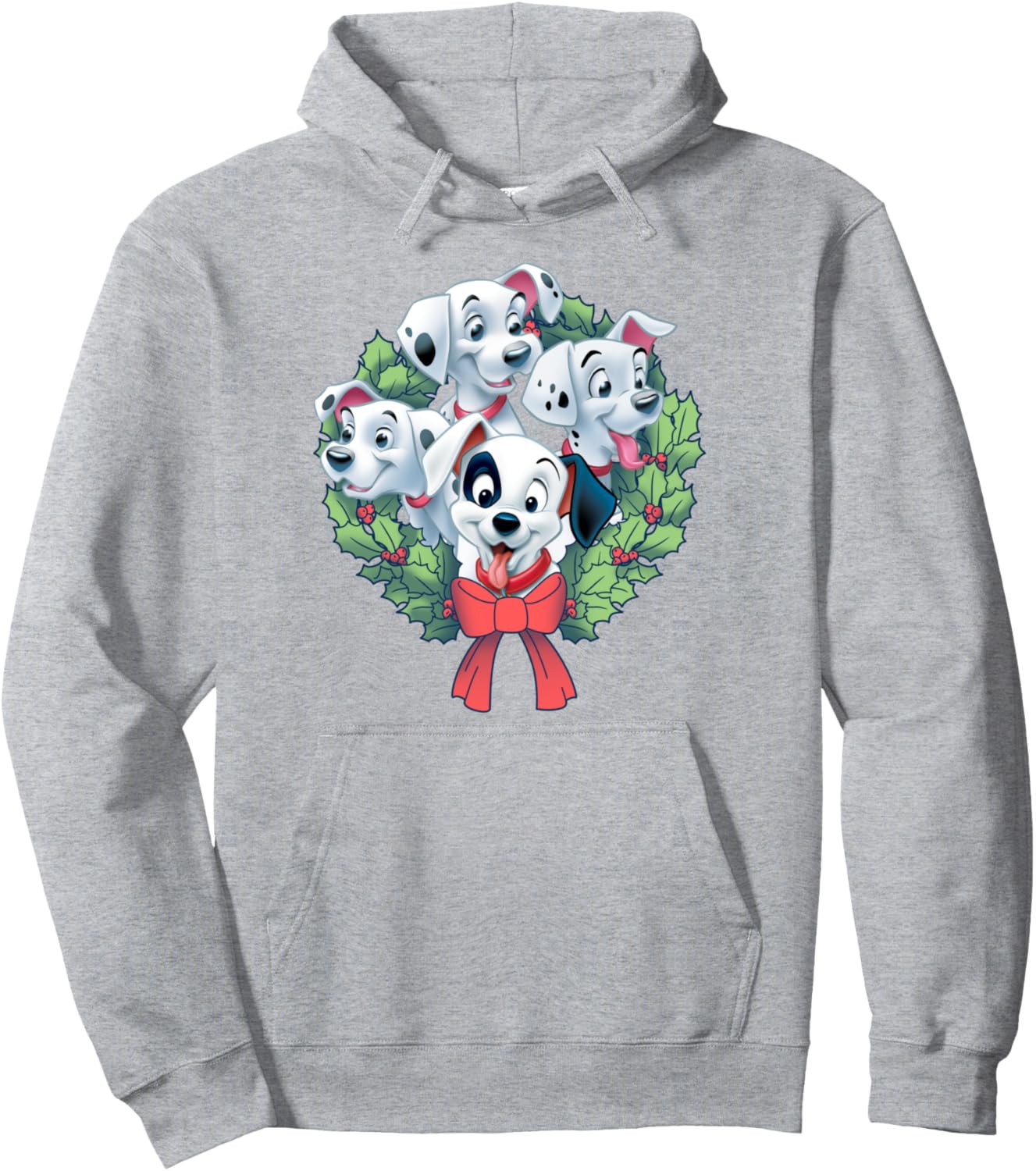 

Толстовка Disney «101 далматинец» с рождественским венком, серая, Серый, Толстовка Disney «101 далматинец» с рождественским венком, серая