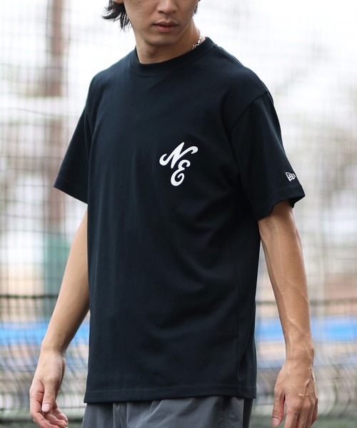 

Футболка с коротким рукавом, влагоотводящая, быстросохнущая NEW ERA, черный