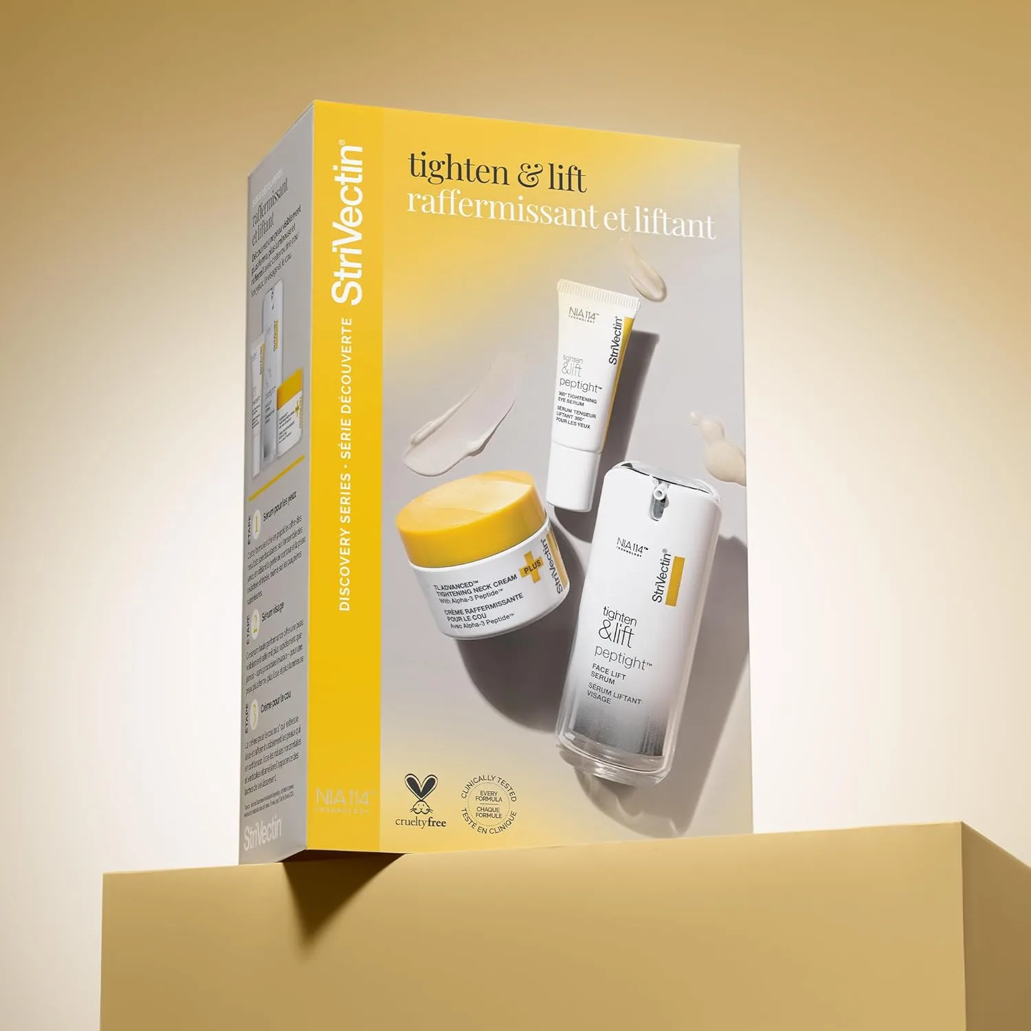 Сыворотка для подтяжки и лифтинга лица StriVectin Tighten & Lift Peptight с подтягивающими и осветляющими пептидами против морщин 3 штуки (1 набор) — фото 3