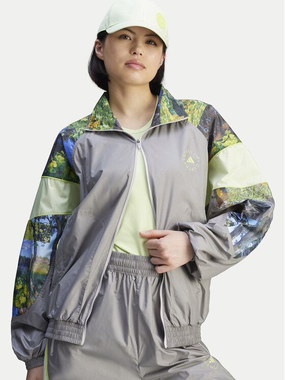 Свободный крой толстовка Stella McCartney Earth Collage JG5793 Adidas By Stella Mccartney, серый — фото 4