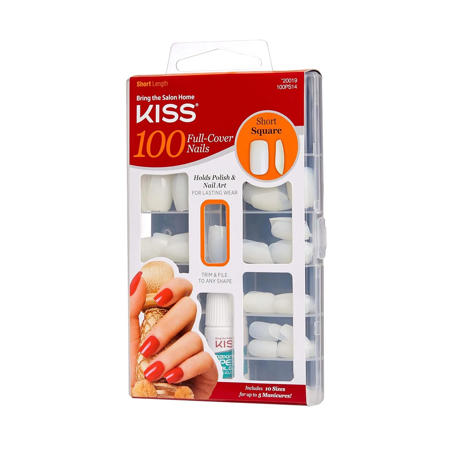Накладные ногти Kiss 100 Full Cover Square Short, 1 упаковка 100Ps24 — фото 2