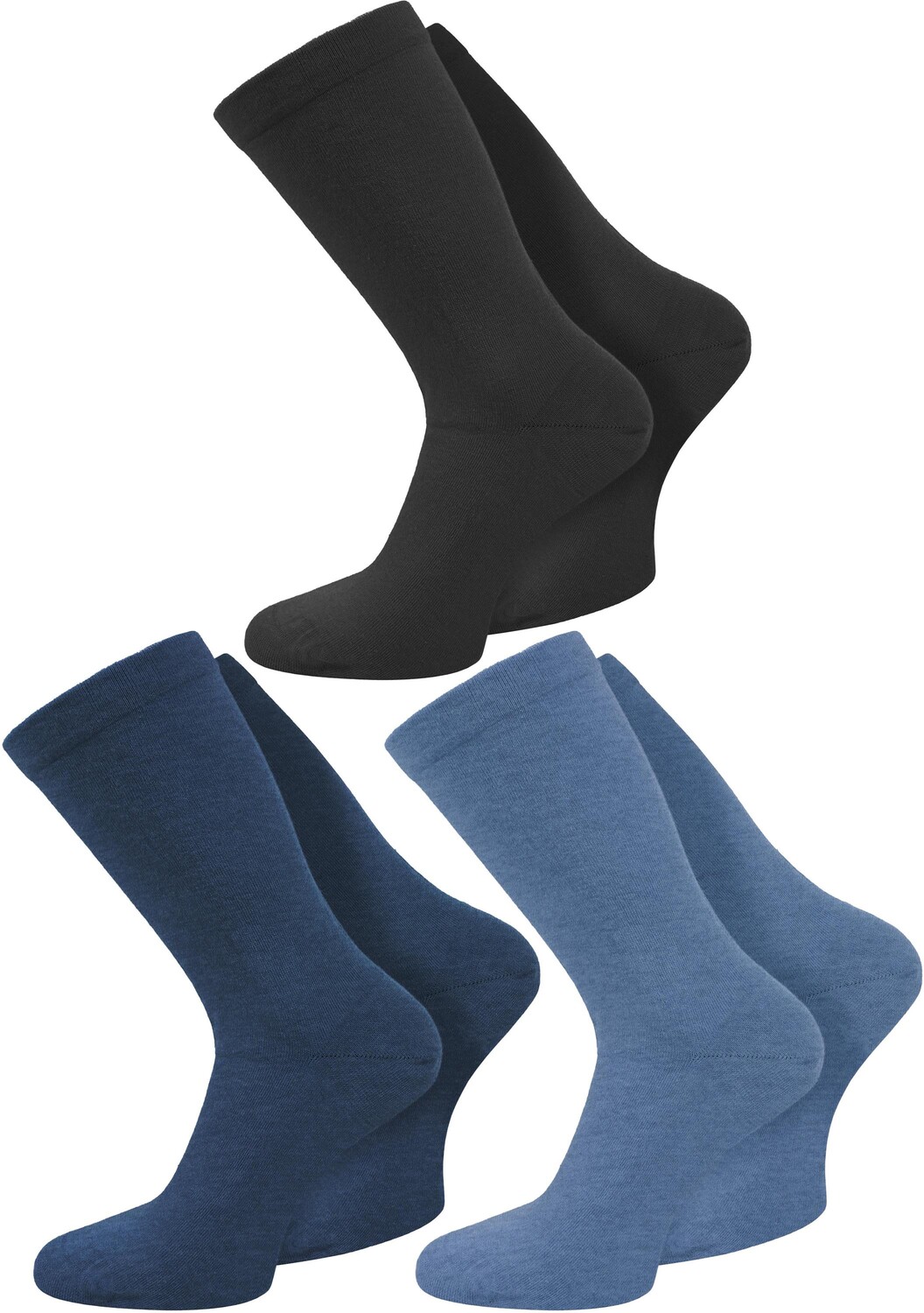 

Носки normani Komfortbund, цвет Jeansblau/Mittelblau/Schwarz