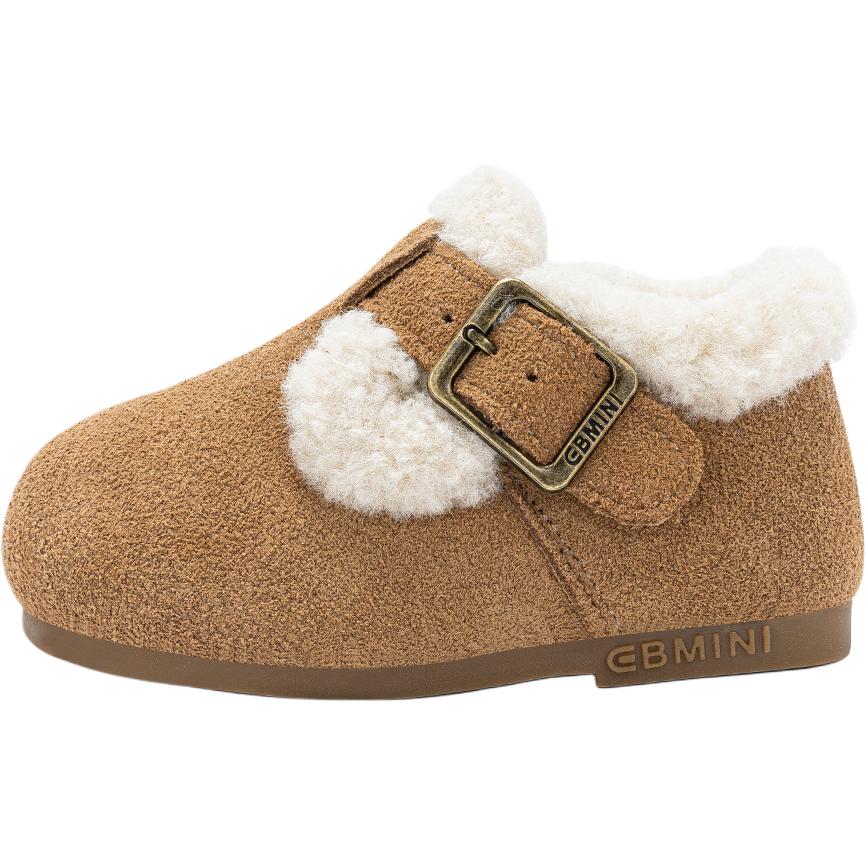 

Скользоустойчивые противоударные легкие утепленные низкие ботинки для малышей EBMINI, camel