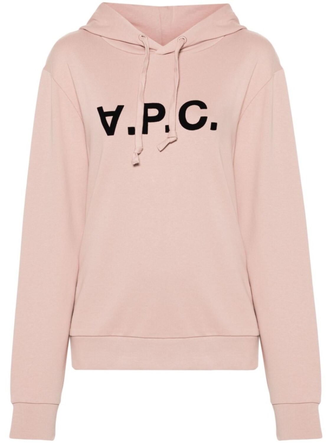 

A.P.C. толстовка с капюшоном из хлопка с набивным логотипом, розовый