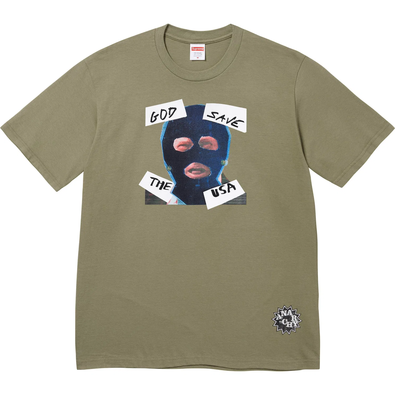 Футболка SS26 unisex с круглым вырезом, прямой крой Supreme, Light Olive/Light Olive