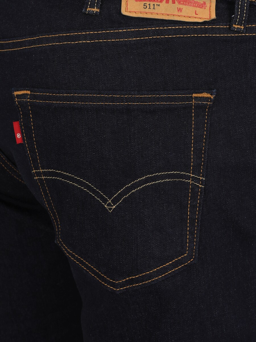 Облегающие джинсы Levi's Big & Tall 511, темно-сине-черный — фото 3