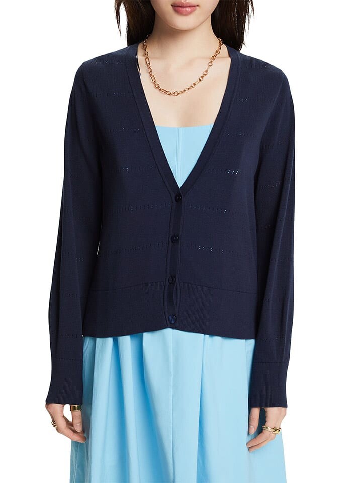 

Кардиган ESPRIT Cardigan, темно-синий