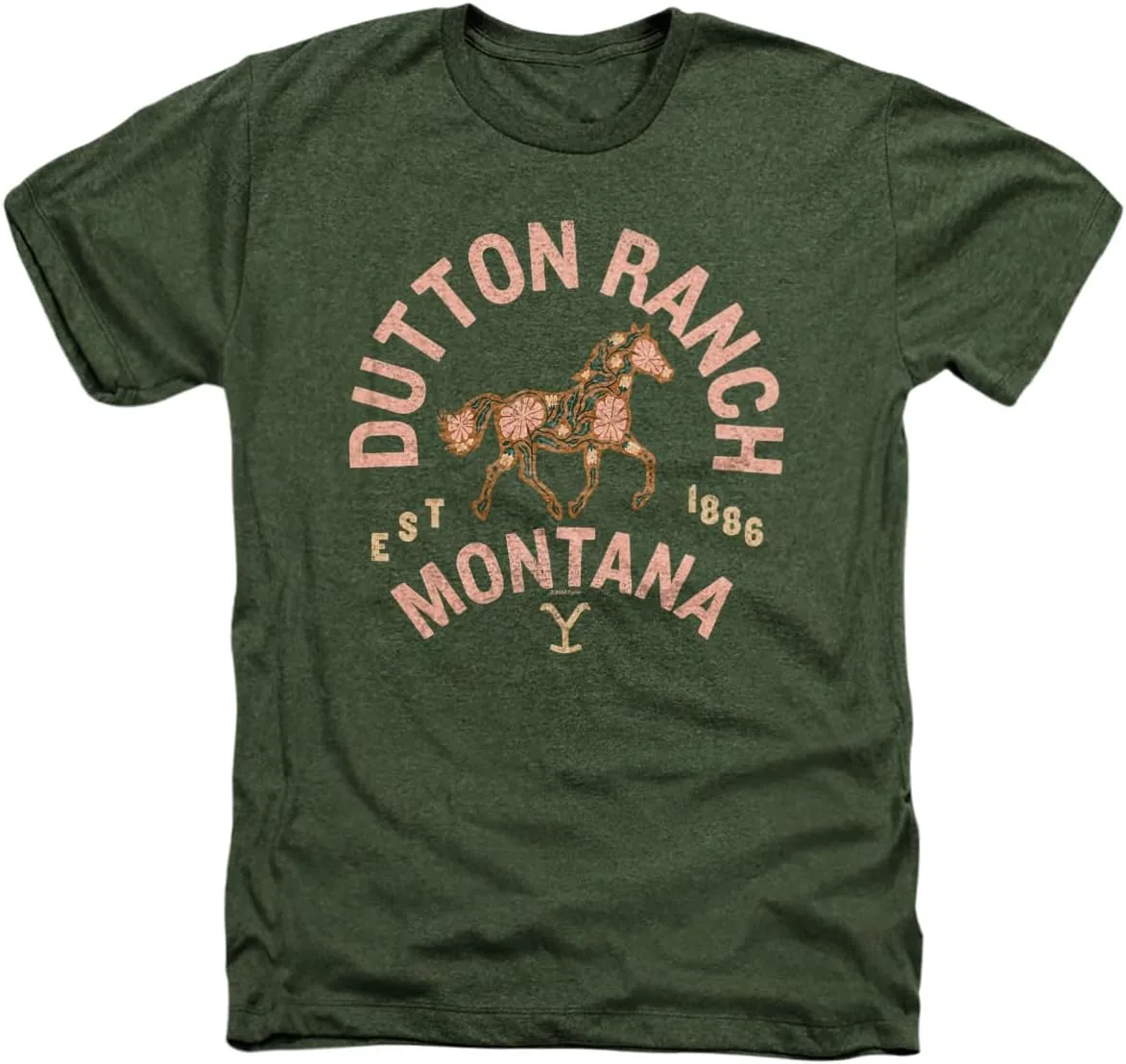 

Футболка Popfunk Yellowstone Floral Montana Ride Unisex Adult Heather