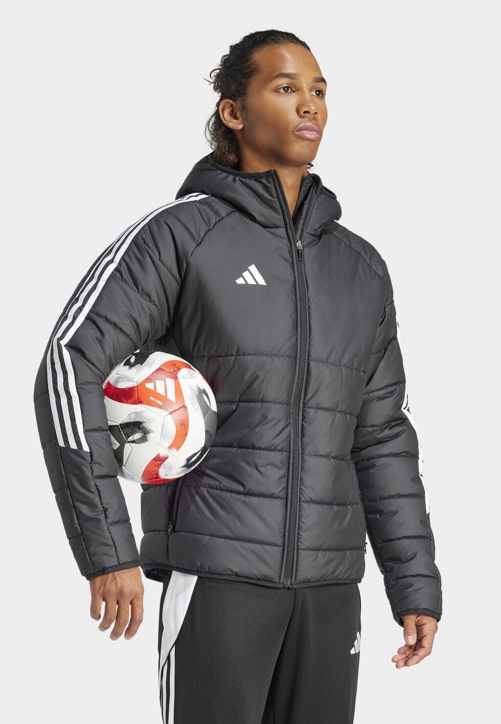 Спортивная куртка Tiro adidas Performance, черно-белая — фото 4