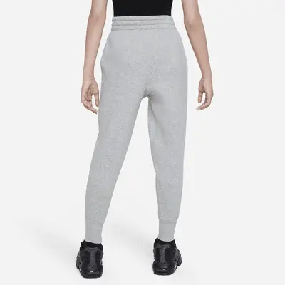 Брюки Nike Sportswear Club Fleece, цвет Dark Grey Heather/Base Grey/White — фото 2